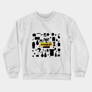 Bushcraft collage Crewneck Sweatshirt